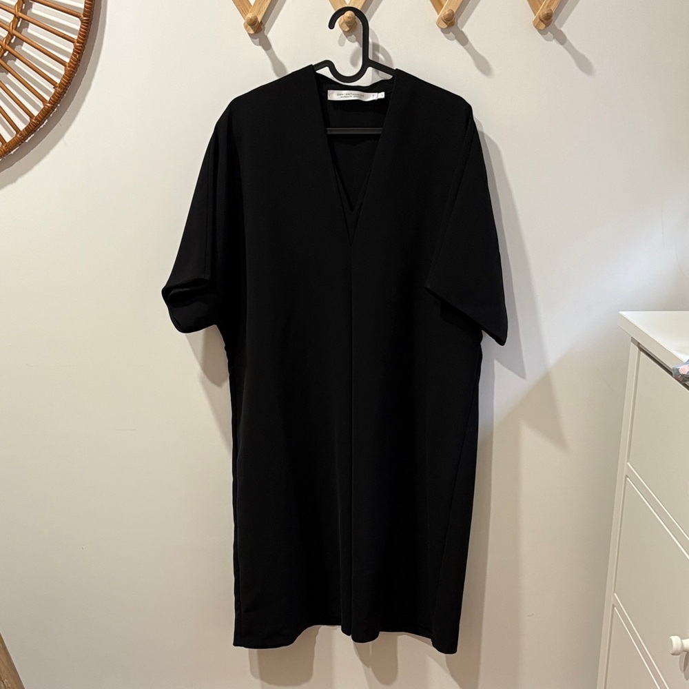Simons Black V-Neck Dress size 10